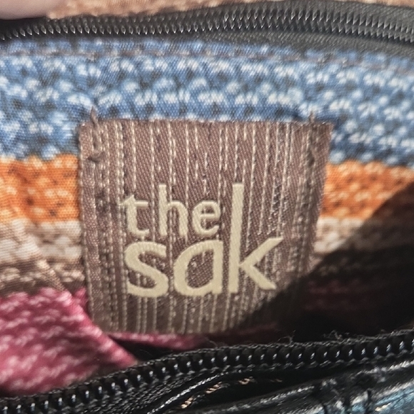 The Sak Black Leather Messenger Bag - Picture 6 of 7